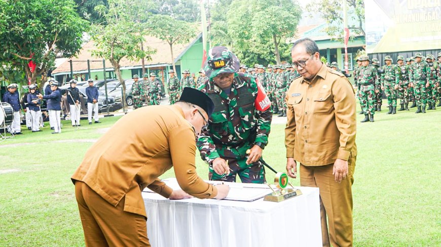 TMMD ke-124 Kabupaten Gresik Resmi Dibuka, Kabupaten Gresik Dukung Penuh Program Pembangunan Desa