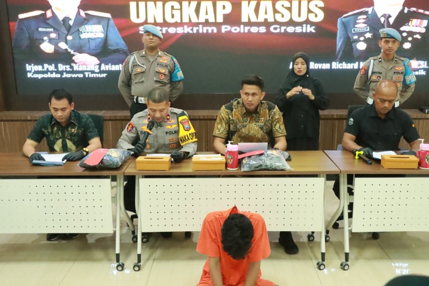 Polres Gresik Gerak Cepat Ungkap Kasus Persetubuhan Anak di Bawah Umur