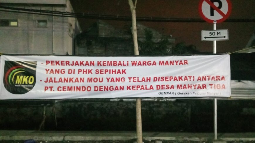 Semen Merah Putih Gresik PHK Warga Ring Satu, Ingkari Hasil Kesepakatan