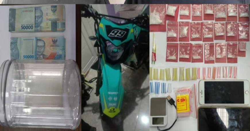 Satreskoba Polres Gresik Ringkus Dua Remaja Sidoarjo Simpan Sabu 19 Gram