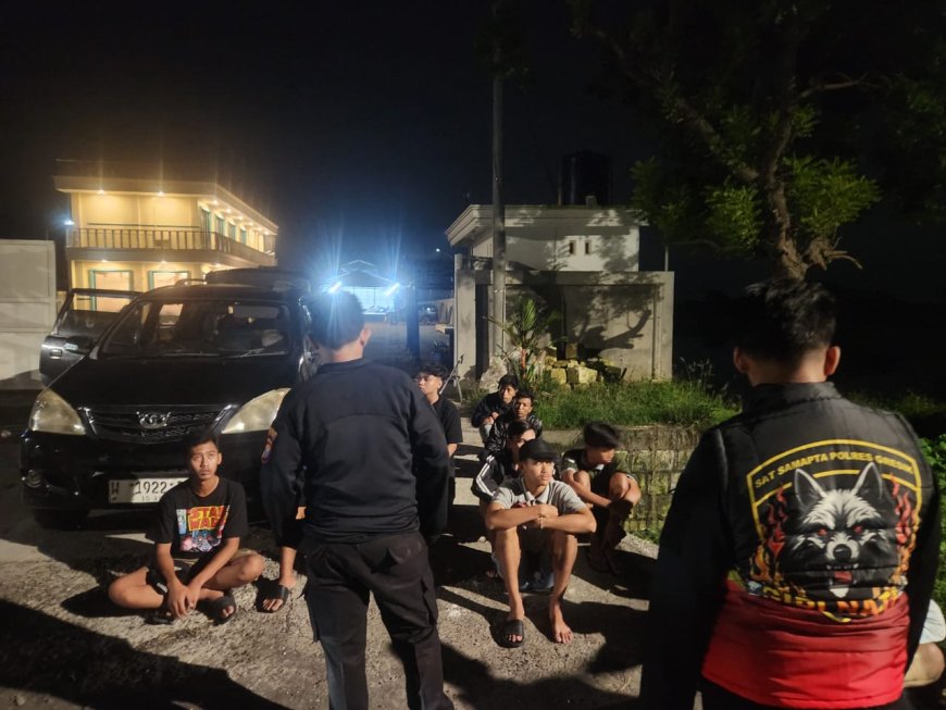 Polres Gresik Gagalkan Aksi Balap Liar di Betoyo Manyar, 12 Pemuda Diamankan