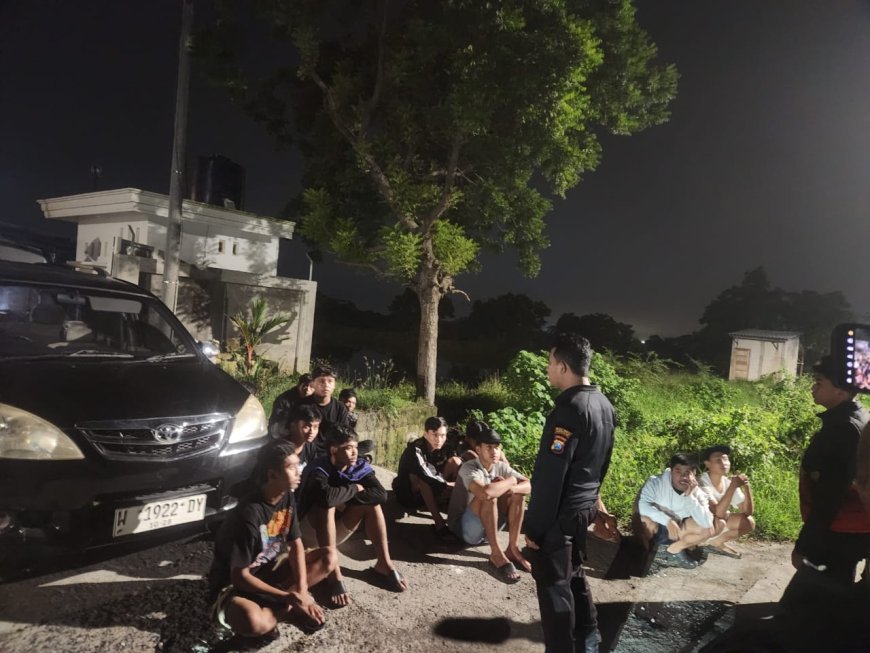 Polres Gresik Gagalkan Aksi Balap Liar di Betoyo Manyar, 12 Pemuda Diamankan