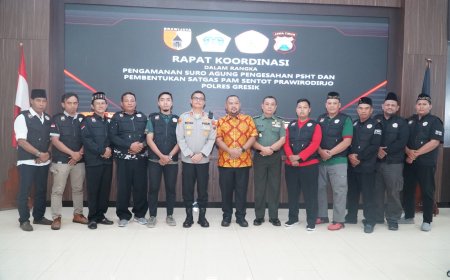 Polres Gresik Bentuk Satgas Sentot Prawirodirjo, Amankan Suro Agung dan Pengesahan PSHT