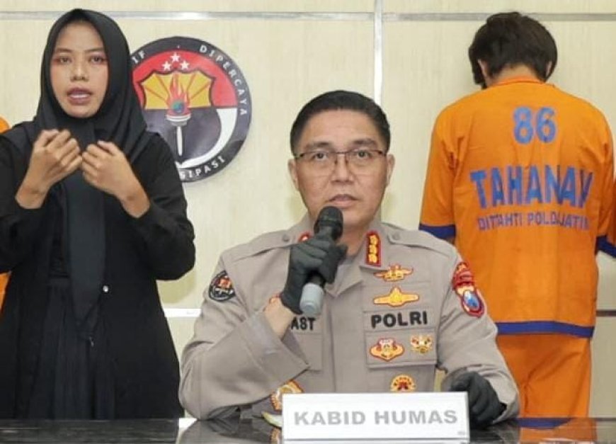 Polda Jatim Berhasil Amankan Tersangka Bisnis Konten Pornografi Anak Melalui Media Sosial