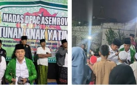 Ormas Madas DPAC Asemrowo Gelar Santunan Anak Yatim di Bulan Suro