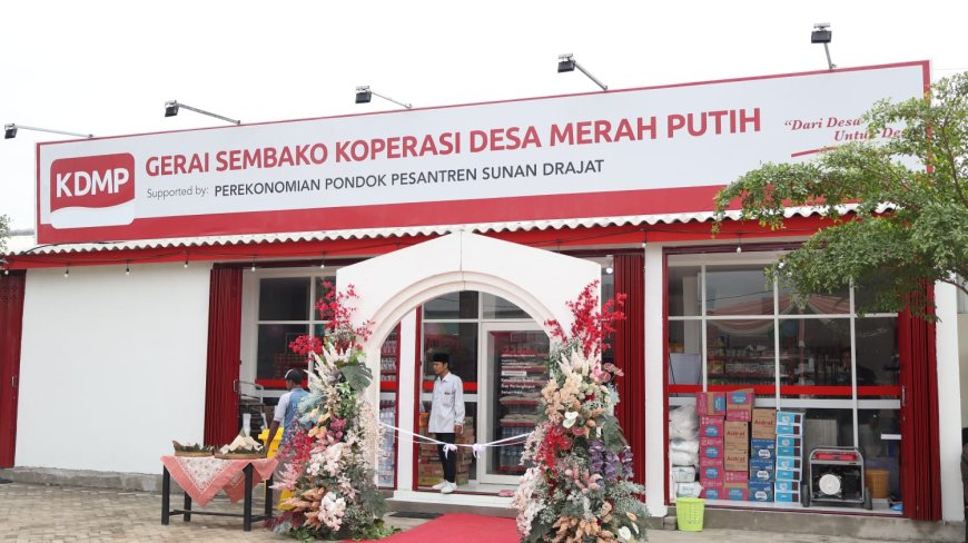 Sekda Gresik Apresiasi Gerai Sembako Kopdes Merah Putih di Desa Dapet Balongpanggang