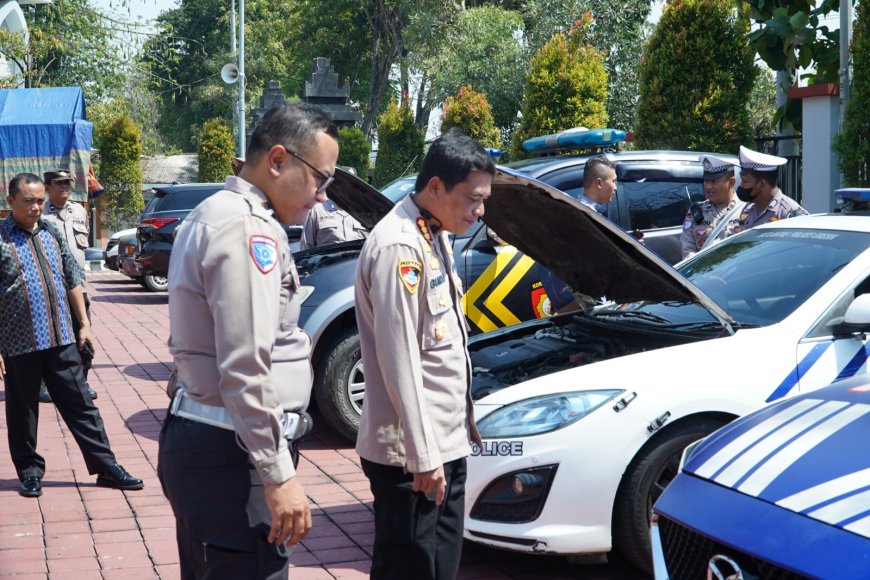 Evaluasi Kendaraan Dinas, Polres Gresik Dapatkan Supervisi dan Penelitian Langsung dari Mabes Polri dan BRIN