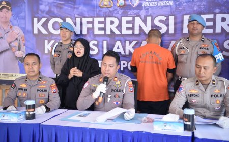 Sempat Buron, Pelaku Tabrak Lari Tewaskan Remaja di Menganti Ditangkap Satlantas Polres Gresik di Tuban
