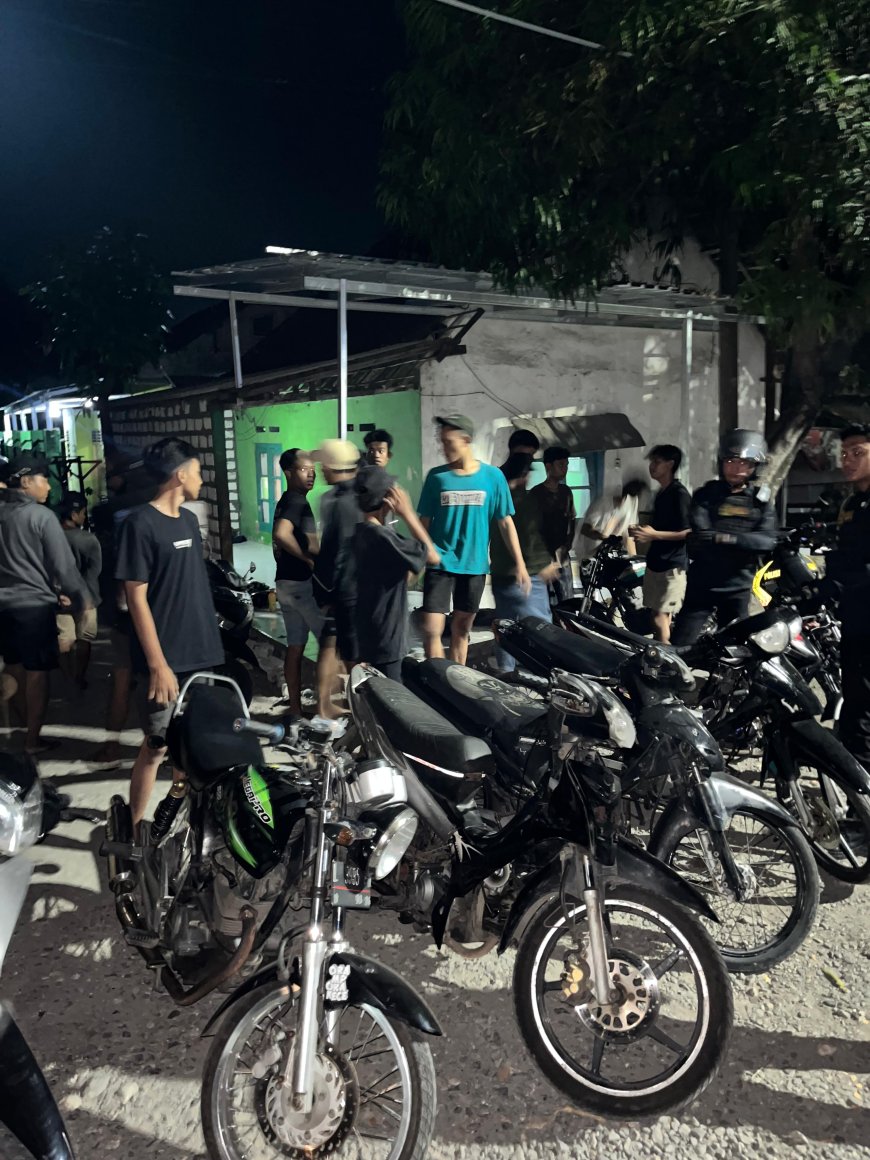 Sat Samapta Polres Gresik Amankan Enam Pemuda Balap Liar di Jalan Raya Bungah