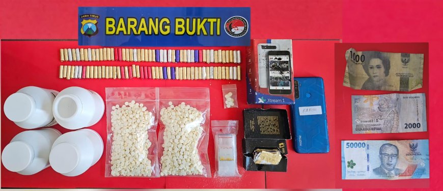 Jaringan Pengedar Ribuan Pil Koplo Diringkus Satresnarkoba Polres Gresik