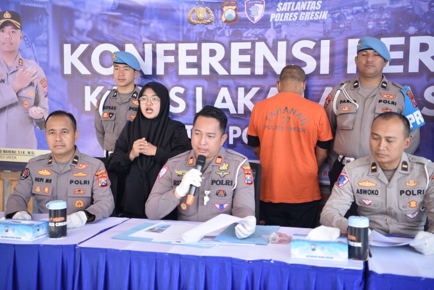Sempat Buron, Pelaku Tabrak Lari Tewaskan Remaja di Menganti Ditangkap Satlantas Polres Gresik di Tuban