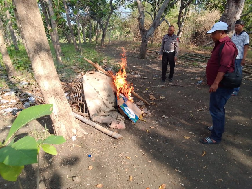 Polres Gresik Gerebek Arena Sabung Ayam di Menganti dan Amankan Barang Bukti