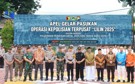 Polres Gresik Gelar Apel Operasi Lilin Semeru 2025, Pastikan Nataru Aman dan Nyaman