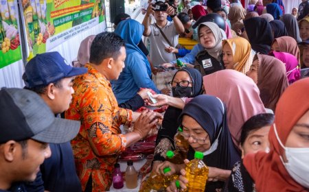 Gerakan Pangan Murah Hadir di Gresik, Dinas Pertanian dan Ketahanan Pangan Jatim Pastikan Stok Aman