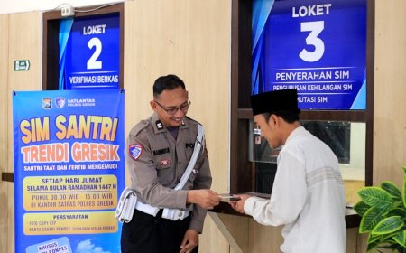 Bulan Suci Ramadan 1447 H, Satlantas Polres Gresik Buka Layanan Khusus SIM Santri Trendi