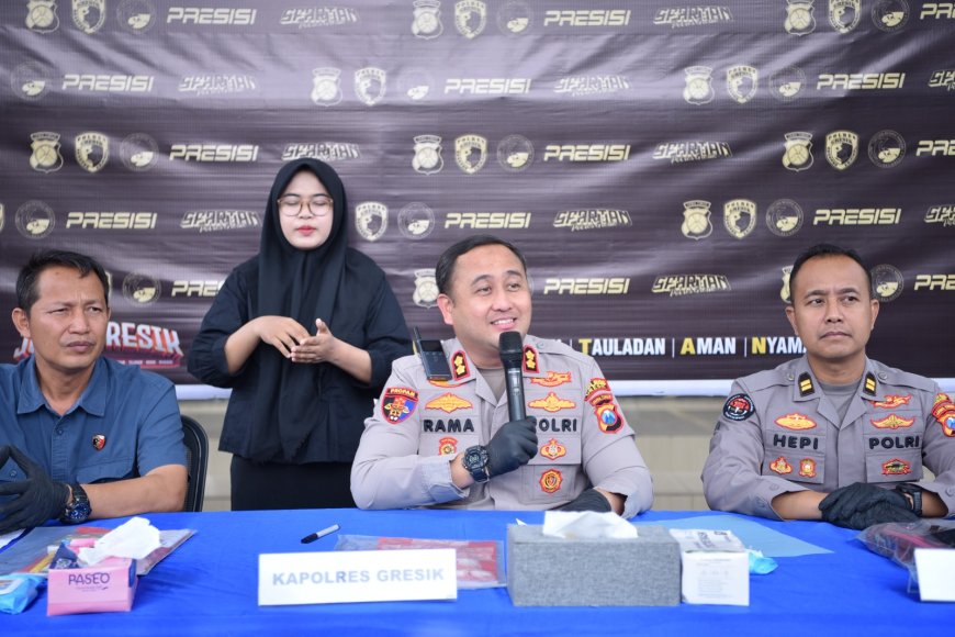 Polres Gresik Gagalkan Peredaran Sabu 51 Gram, Residivis AS Kembali Masuk Bui
