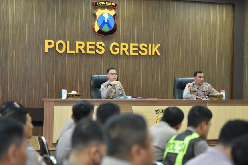 Pengamanan Mudik Lebaran Dimatangkan, Polres Gresik Gelar Latpraops Ketupat Semeru 2026