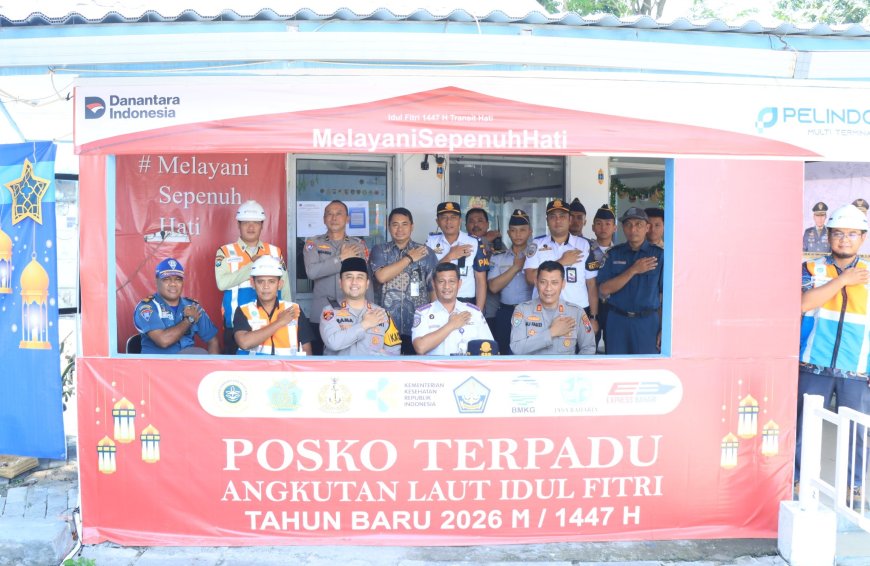 Pastikan Pengamanan Mudik Laut Siap, Kapolres Gresik Tinjau Pos Pam Pelabuhan