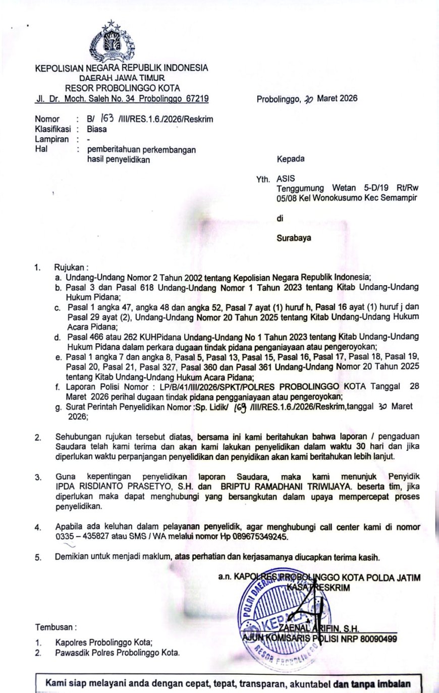 Aksi Premanisme Guncang Probolinggo Kota, Advokat Desak Pelaku Pengeroyokan Segera Ditangkap dalam 1x24 Jam