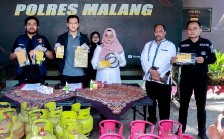 Polres Malang Bongkar Sindikat Pengoplos LPG Bersubsidi di Kepanjen