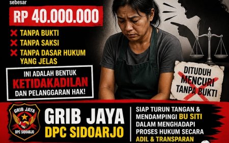 GRIB Jaya Sidoarjo Pasang Badan, Kecam Dugaan Kriminalisasi ART Atas Tuduhan Pencurian Tanpa Bukti