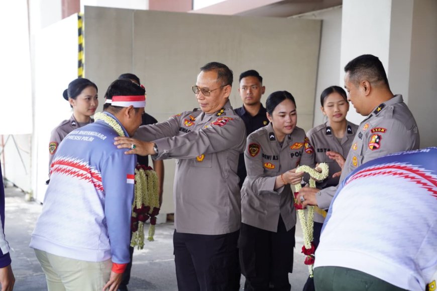 As SDM Kapolri Sambut Kontingen Taekwondo Garbha Presisi Peraih Juara Umum WATA Championship 2026 di Jepang