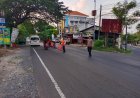 Simpang Empat Prupuh Rawan Laka, Polsek Panceng Gerak Cepat Pasang Speedtrap demi Keselamatan Warga