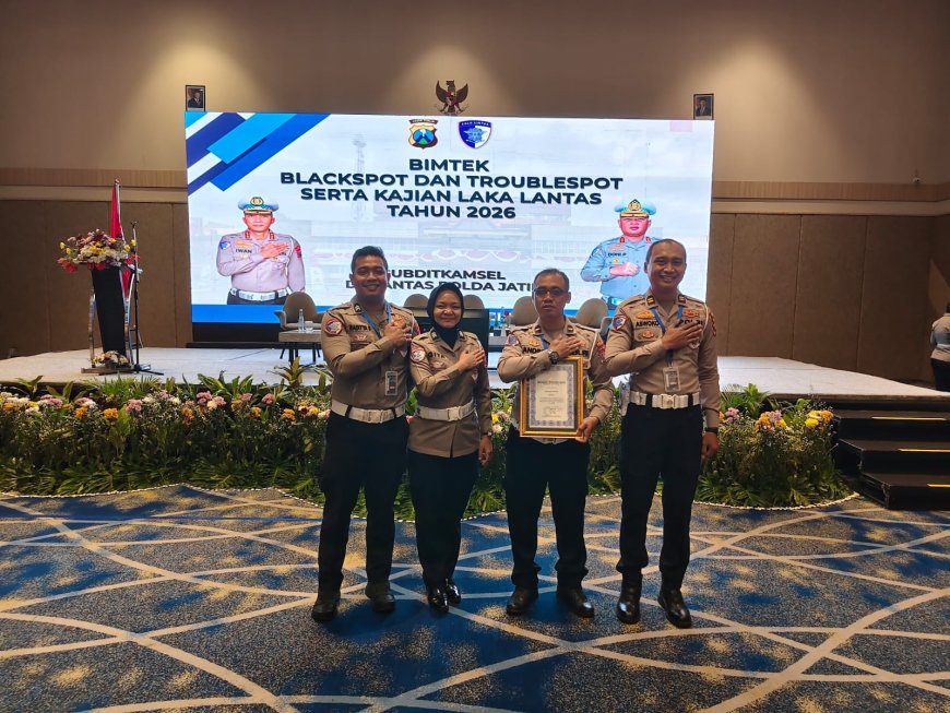 Satlantas Polres Gresik Raih Juara 1 dalam Video Rampcheck se-Jawa Timur