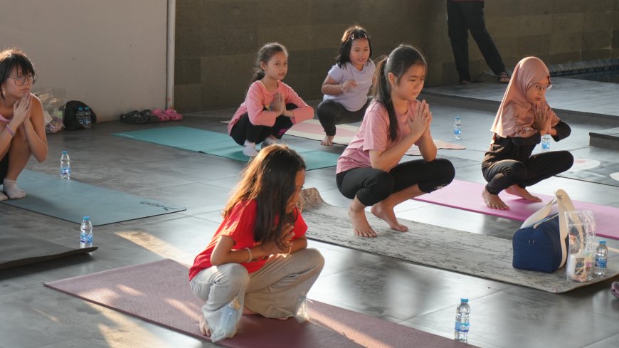Momen Liburan Sekolah, BeSS Mansion Hotel  Hadirkan Yoga Khusus Anak-anak