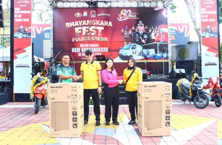 Bhayangkara Fest 2026 Turut Meriahkan HUT Bhayangkara ke-80, Polres Gresik Pererat Kebersamaan dengan Masyarakat