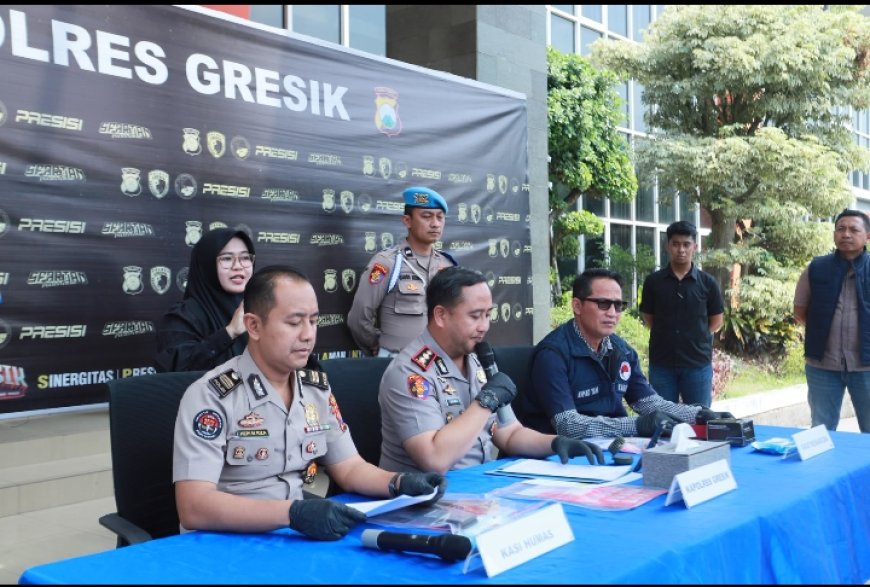 Polres Gresik Bongkar Peredaran Sabu Sistem Ranjau di wilayah selatan, Dua Kurir Dibekuk dengan Barang Bukti 38 Gram