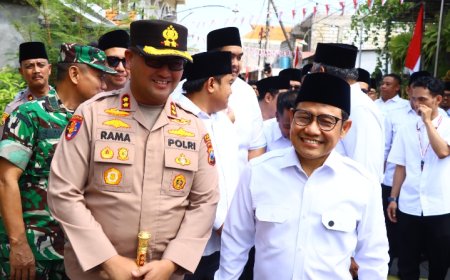 Dampingi Kunker Menko Muhaimin ke Gresik, Kapolres Gresik Beri Pesan untuk Generasi Muda