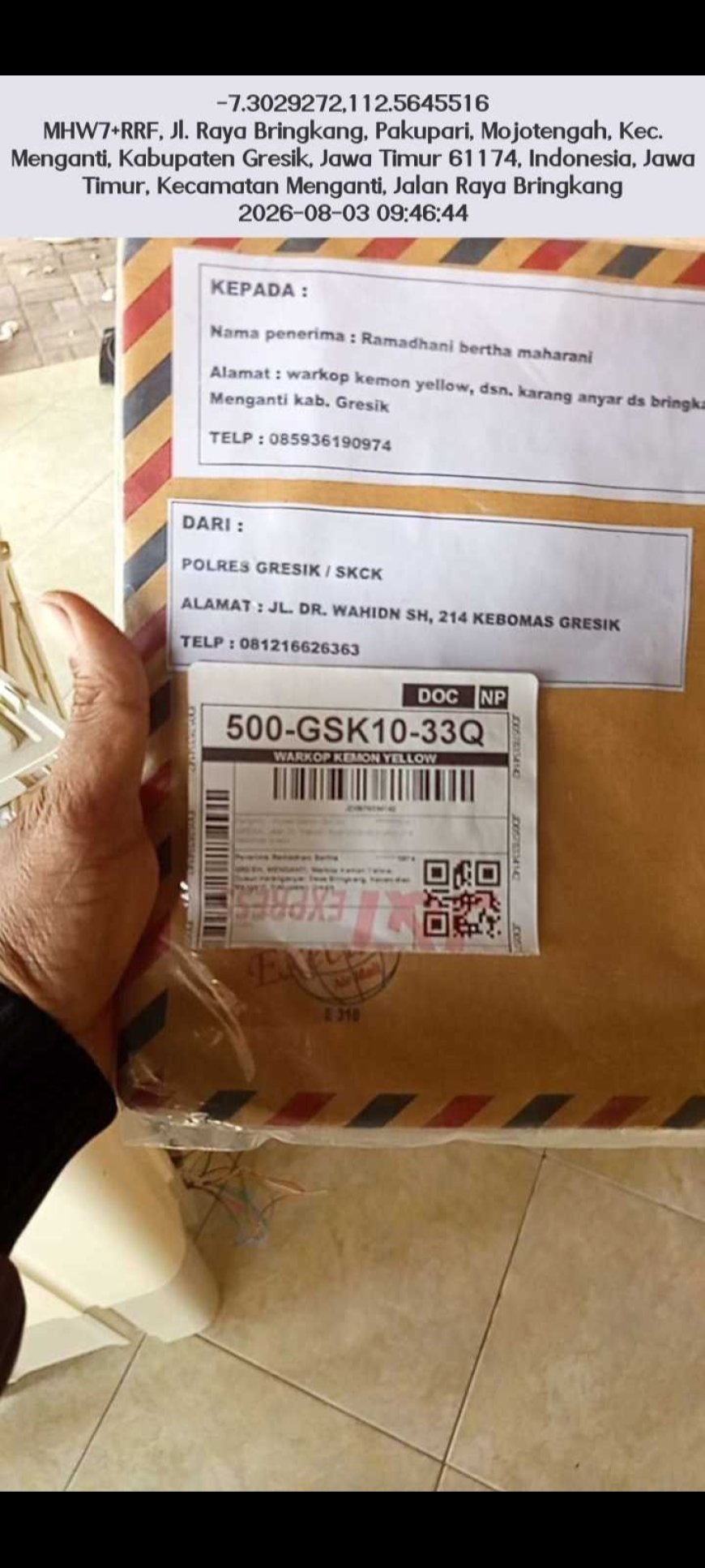 Polres Gresik Hadirkan Layanan SKCK Delivery Untuk mempermudah Masyarakat