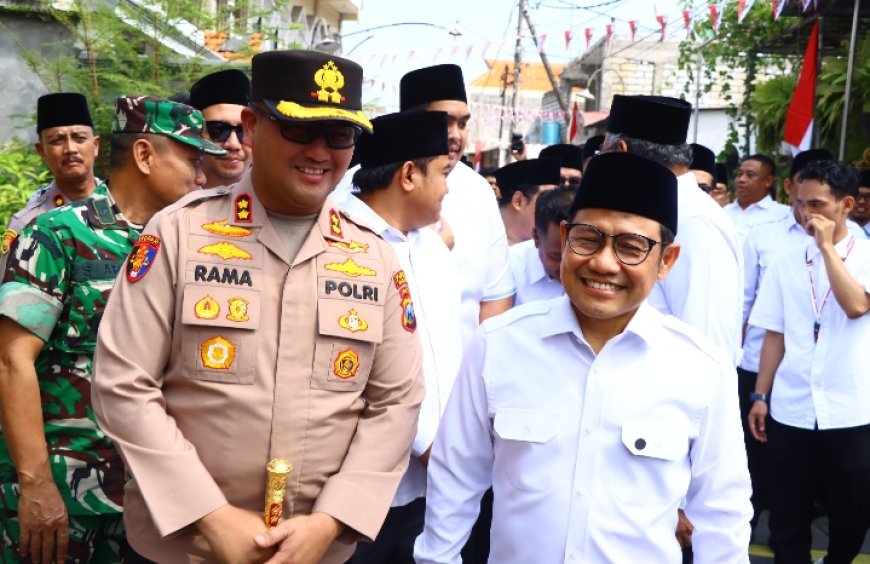 Dampingi Kunker Menko Muhaimin ke Gresik, Kapolres Gresik Beri Pesan untuk Generasi Muda