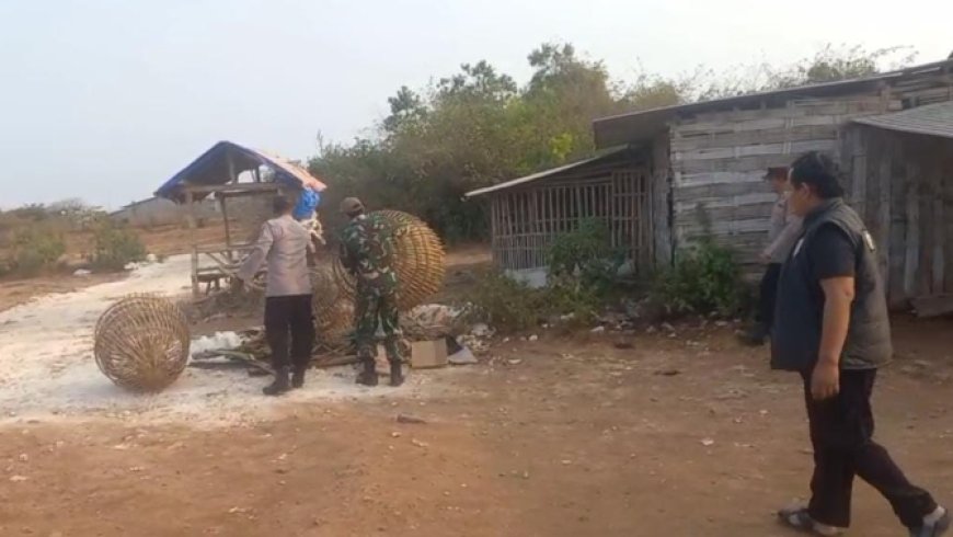Polsek Sidayu Tertibkan Lokasi Diduga Jadi Tempat Judi Sabung Ayam di Gresik