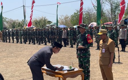 TMMD ke-130 Pamekasan Resmi Bergulir, Bakal Ubah Wajah Desa Jarin Lebih Baik