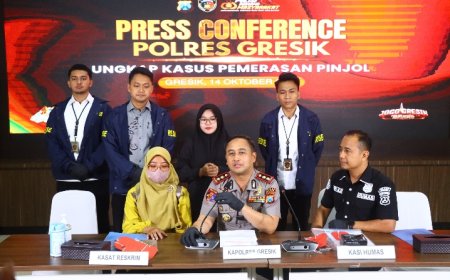Quick Wins Kapolri, Polres Gresik Gerak Cepat Tangkap DC Pinjol Ancam Warga, Uang Korban Langsung Dikembalikan