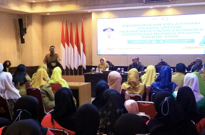 Bupati Gresik Buka Pelatihan Usaha Bunda Puspa, Dorong Perempuan Gresik Semakin Berdaya dan Mandiri