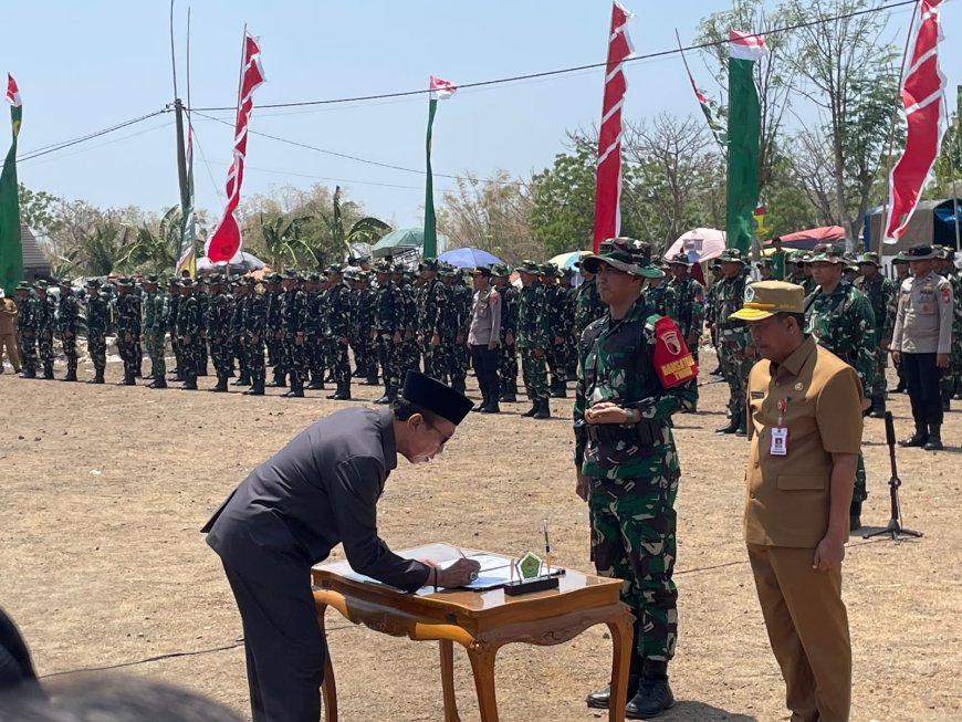 TMMD ke-130 Pamekasan Resmi Bergulir, Bakal Ubah Wajah Desa Jarin Lebih Baik