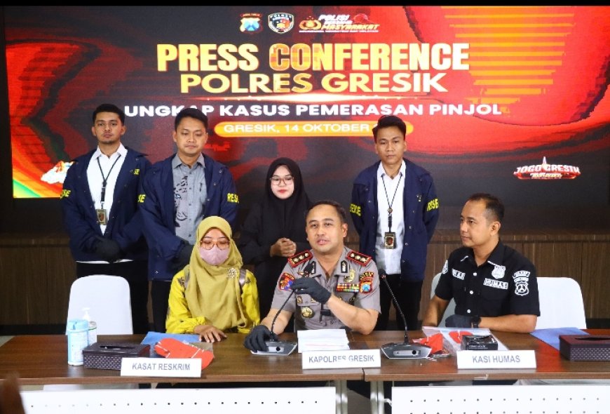 Quick Wins Kapolri, Polres Gresik Gerak Cepat Tangkap DC Pinjol Ancam Warga, Uang Korban Langsung Dikembalikan