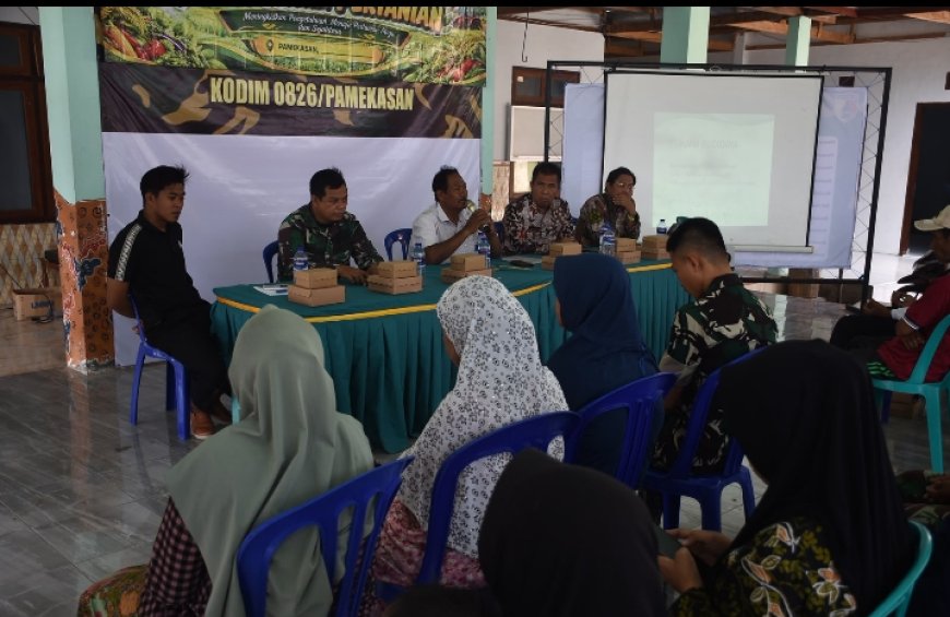 Sasar Lumbung Pangan, TMMD Pamekasan  Gelar Penyuluhan Pertanian